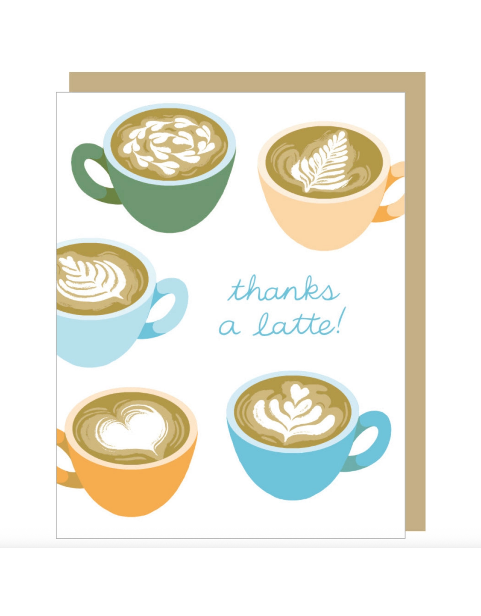 Latte Thank You Card