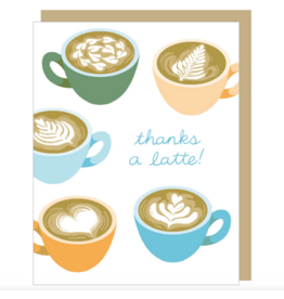 Latte Thank You Card