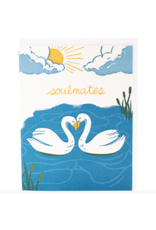 Swan Soulmates Card