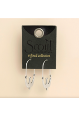 Scout Curated Wears Refined Icon Earring - Swallow Hoop/Silver