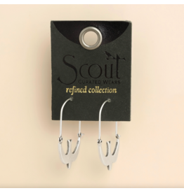 Scout Curated Wears Refined Icon Earring - Swallow Hoop/Silver
