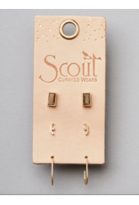 Scout Curated Wears Courtney Stud Trio - Gold
