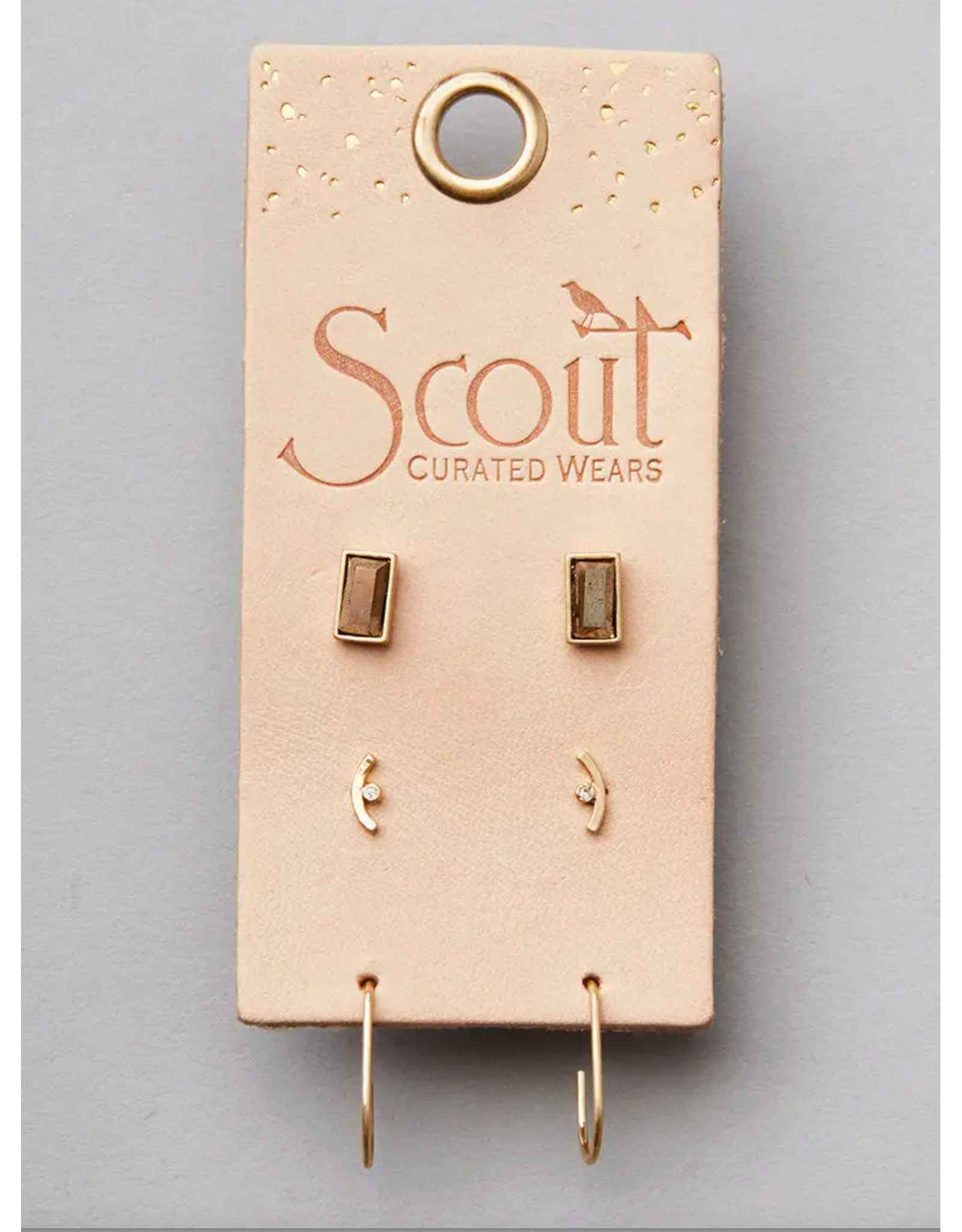 Scout Curated Wears Courtney Stud Trio - Gold