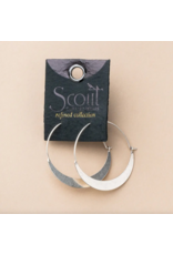 Scout Curated Wears Crescent Hoop - Silver