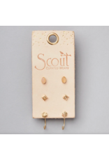 Scout Curated Wears Gabby Stud Trio - Gold