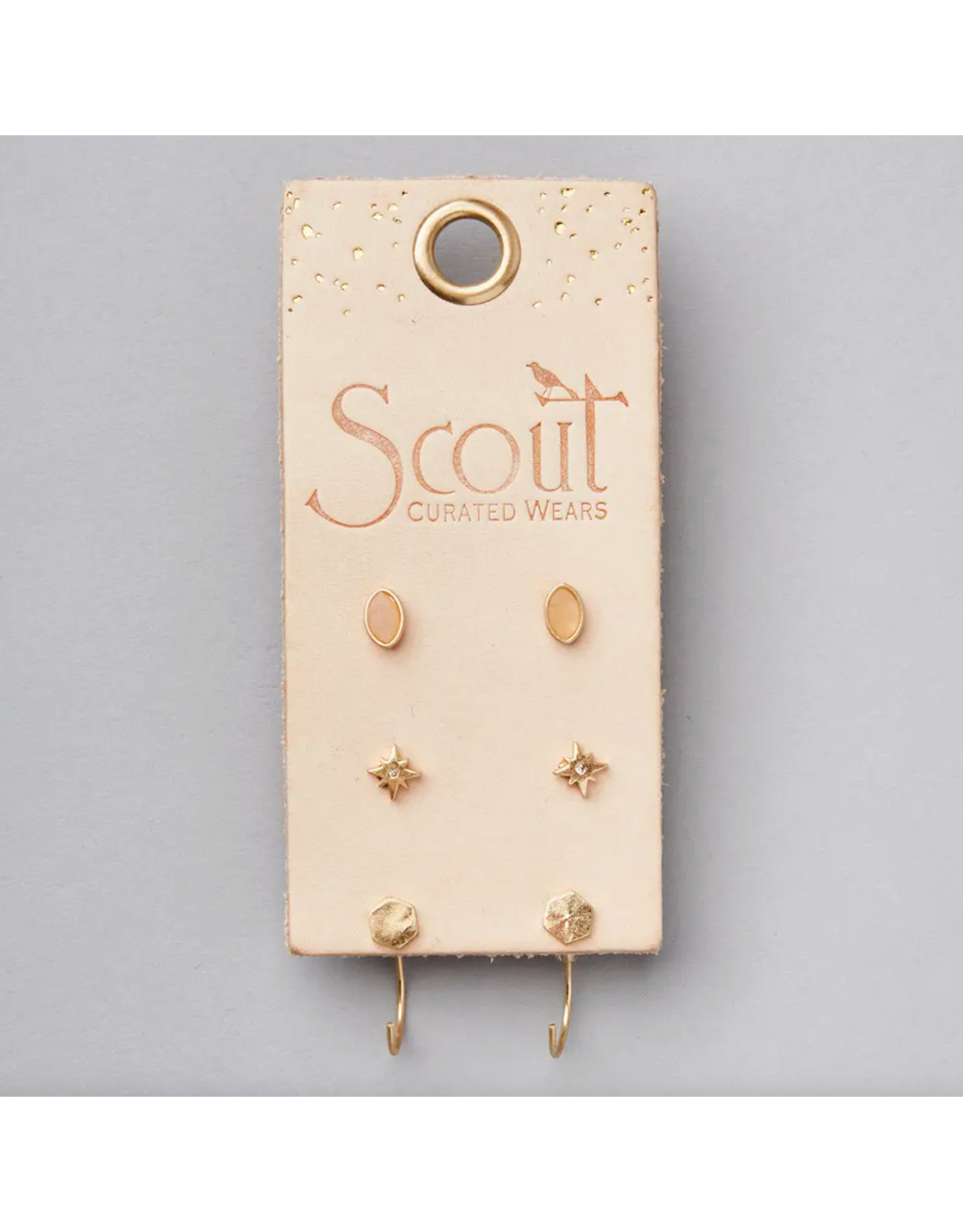 Scout Curated Wears Gabby Stud Trio - Gold