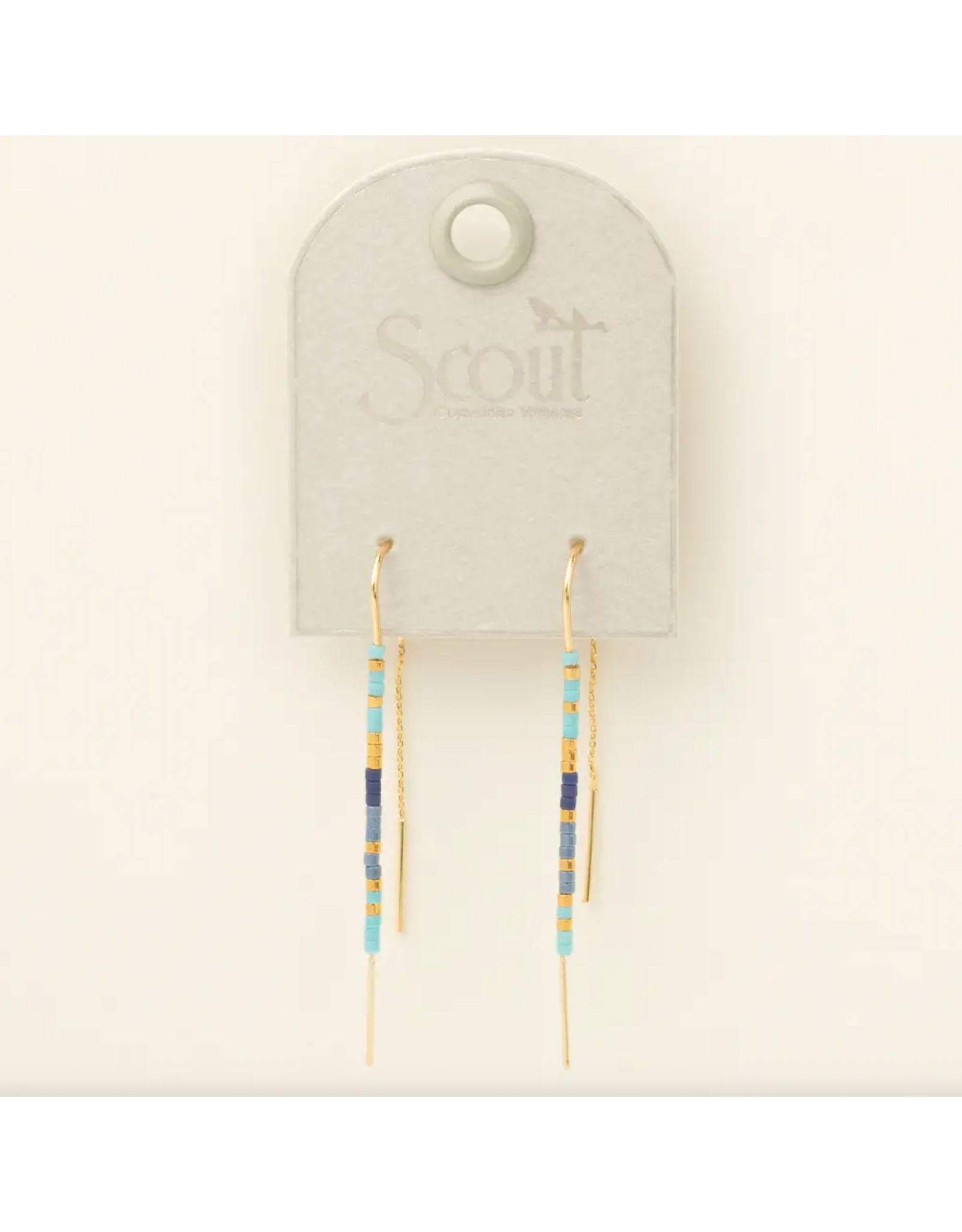 Scout Curated Wears Thread Earring - Cobalt Multi/Gold