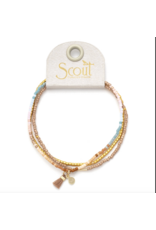 Scout Curated Wears Chromacolor Miyuki Bracelet Trio - Desert Multi/Gold