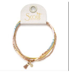 Scout Curated Wears Chromacolor Miyuki Bracelet Trio - Desert Multi/Gold