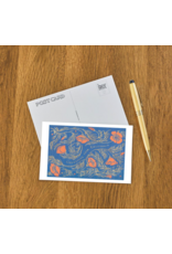 Found Image Press Postcard : Greetings from California, Poppies