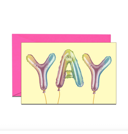 Yeppie Paper Yay Foil Balloons Mini Enclosure Card