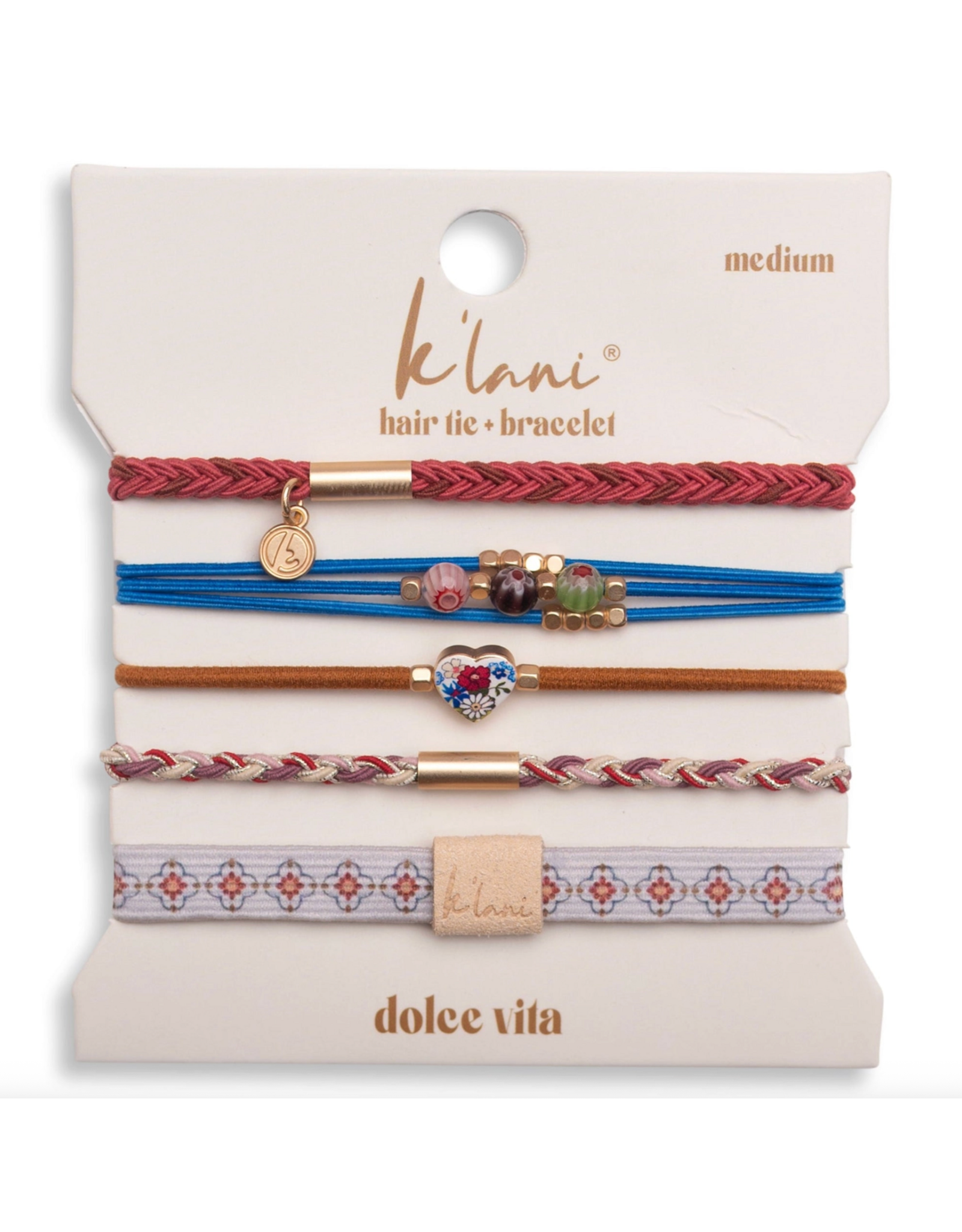 K'lani hair tie bracelets "Dolce Vita" Hair Tie Bracelets
