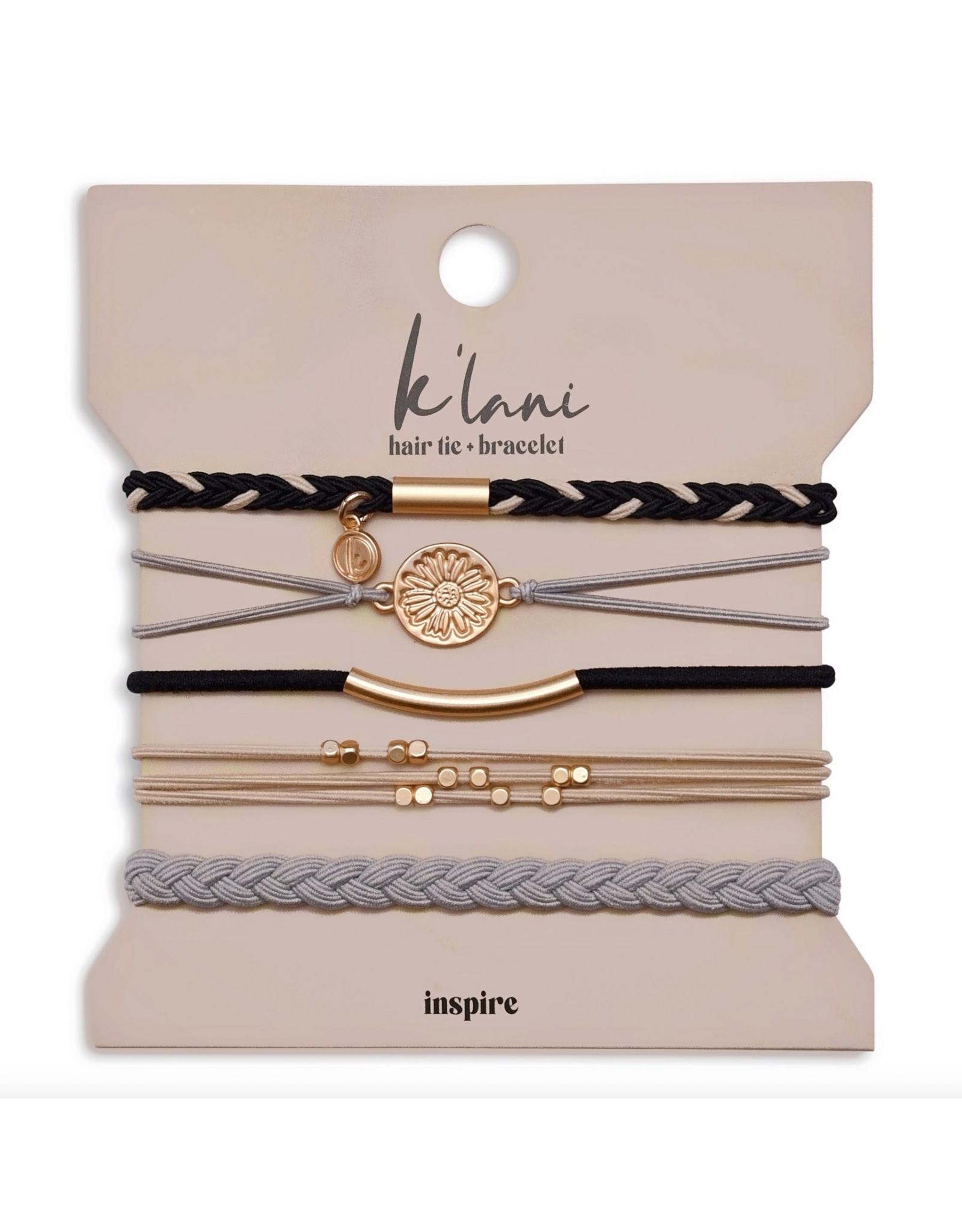 K'lani hair tie bracelets "Inspire" Hair Tie Bracelets