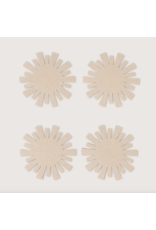 Graf Lantz 4-Pk Starburst Feather Coaster