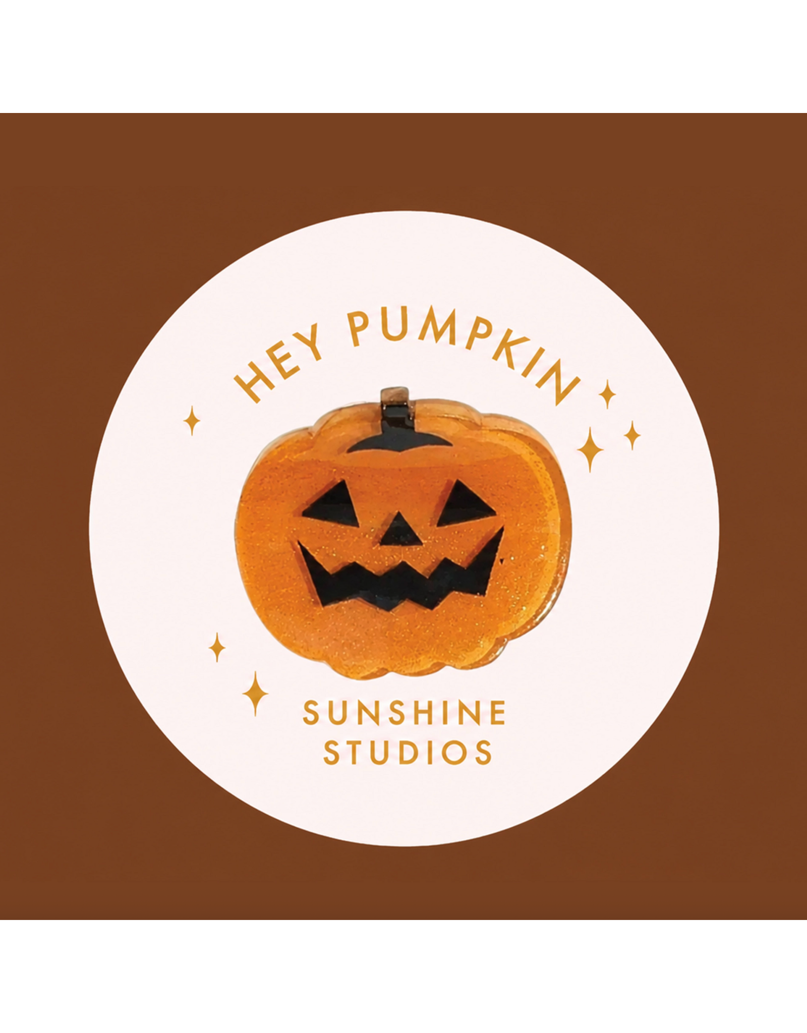 Sunshine Studios Pumpkin Mini Hair Clip