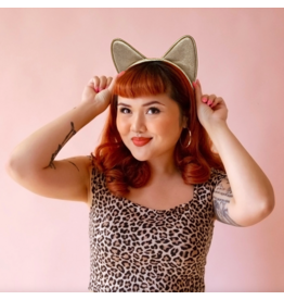 Sunshine Studios Luxe Cat Ears - Gold Sparkle