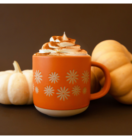 Sunshine Studios Retro Pinwheel Flowers Ceramic Mug