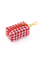 Red Gingham Waste Bag Dispenser