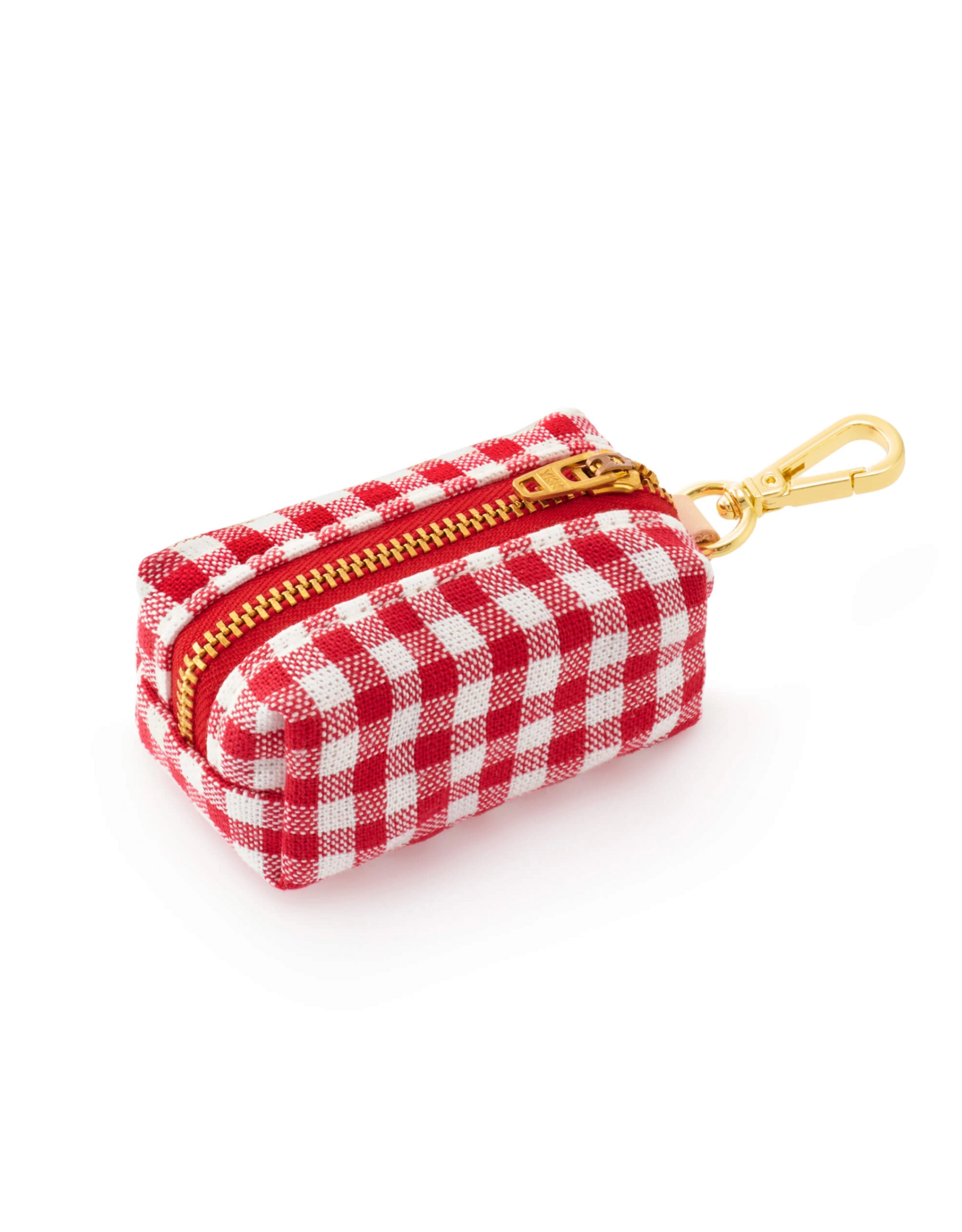 Red Gingham Waste Bag Dispenser