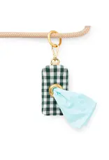 Evergreen Gingham Waste Bag Dispenser