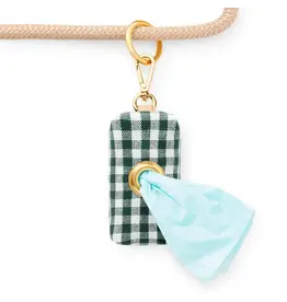Evergreen Gingham Waste Bag Dispenser