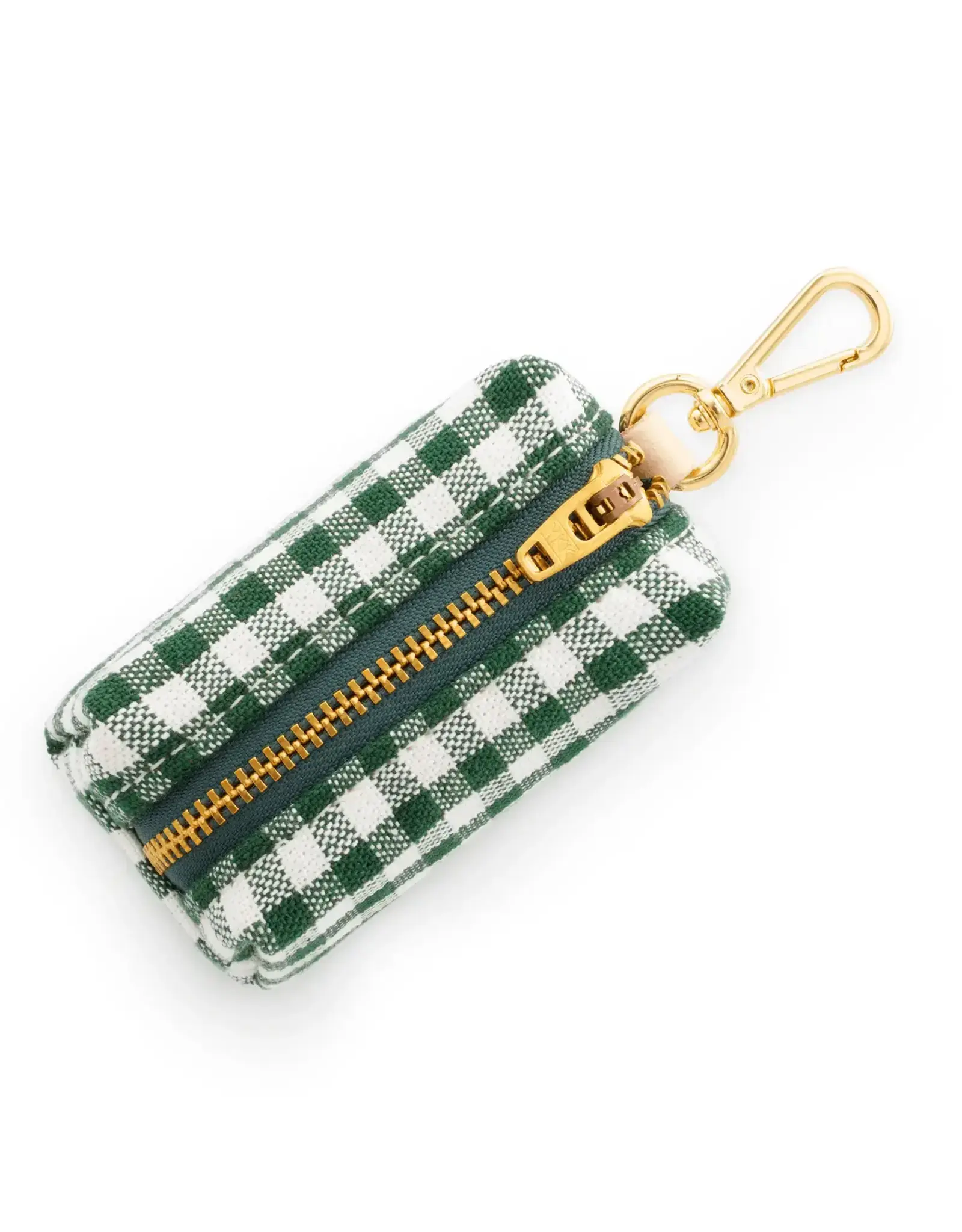 Evergreen Gingham Waste Bag Dispenser