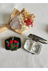Quince Fables Floral Mini Jewelry Box - Red Poppy