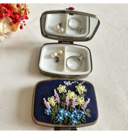 Quince Fables Floral Mini Jewelry Box - Flower Garden