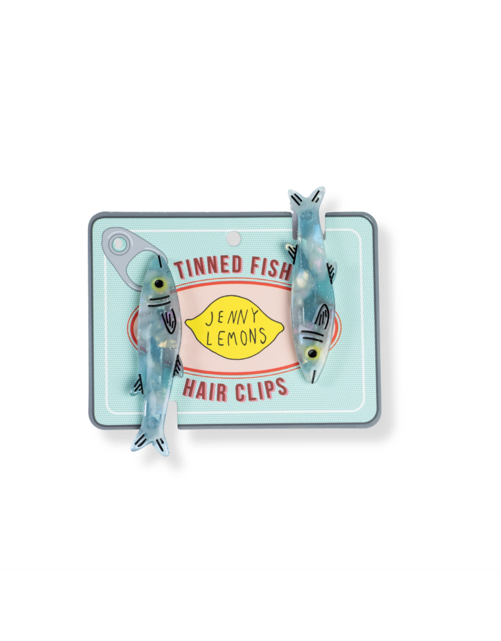 Jenny Lemons Blue Sardine Alligator Clip Set