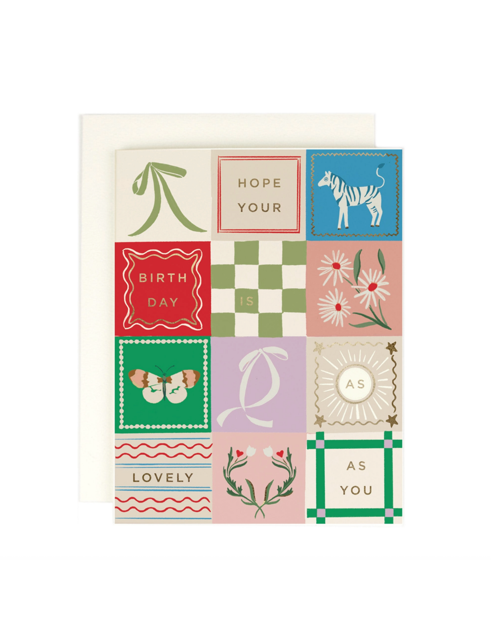 Amy Heitman Lovely as You Patchwork Card