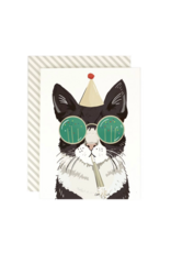 Amy Heitman Birthday Party Cat Card