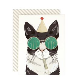 Amy Heitman Birthday Party Cat Card
