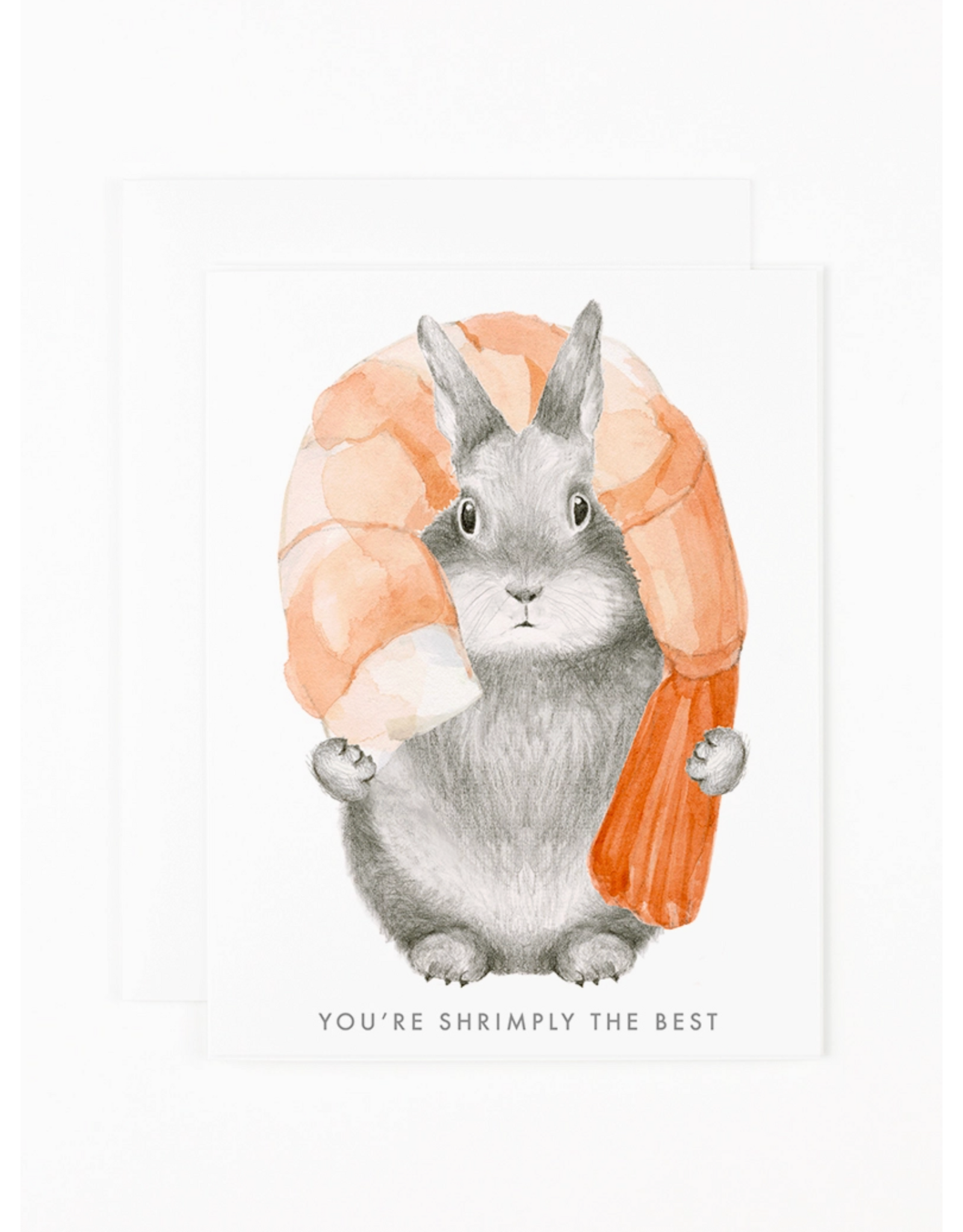 Dear Hancock Shrimply the Best Bunny Card