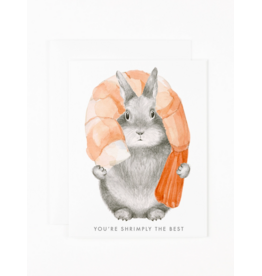 Dear Hancock Shrimply the Best Bunny Card