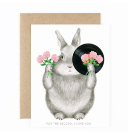 Dear Hancock For the Record Bunny Card