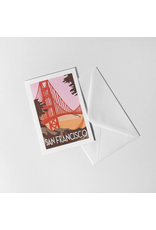 By Aleisha Golden Gate Travel Poster Card
