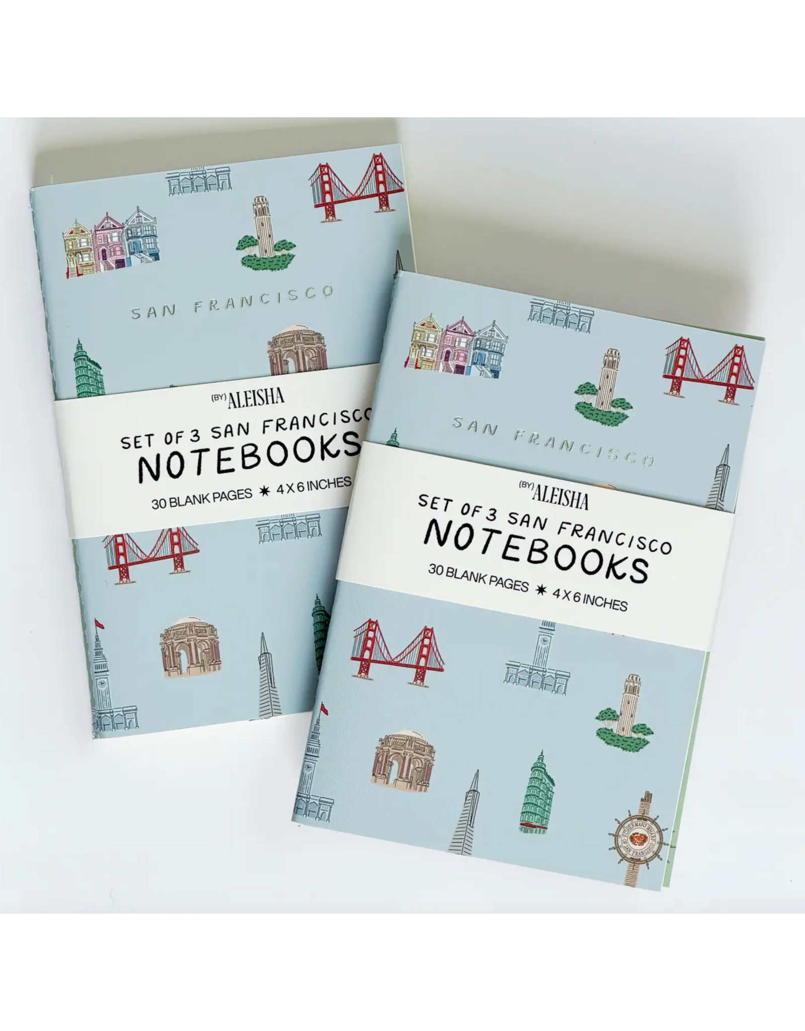 By Aleisha San Francisco Landmark Notebooks (Set of 3)