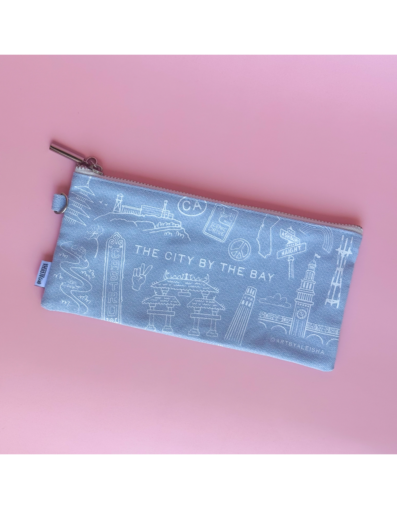 By Aleisha San Francisco Icons Pencil Pouch - Blue