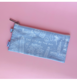 By Aleisha San Francisco Icons Pencil Pouch - Blue