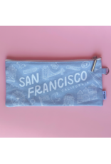 By Aleisha San Francisco Icons Pencil Pouch - Blue