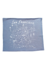 San Francisco Tea Towel - Blue