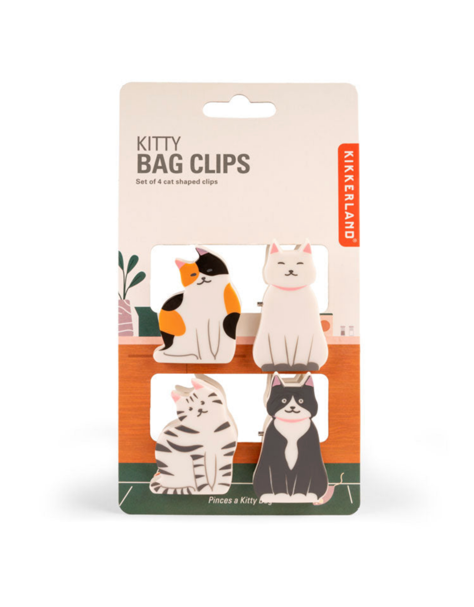 Kikkerland Kitty Bag Clips