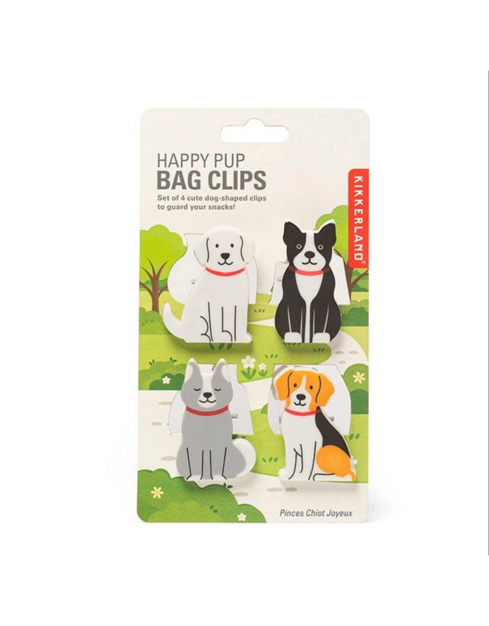 Kikkerland Happy Pup Bag Clips
