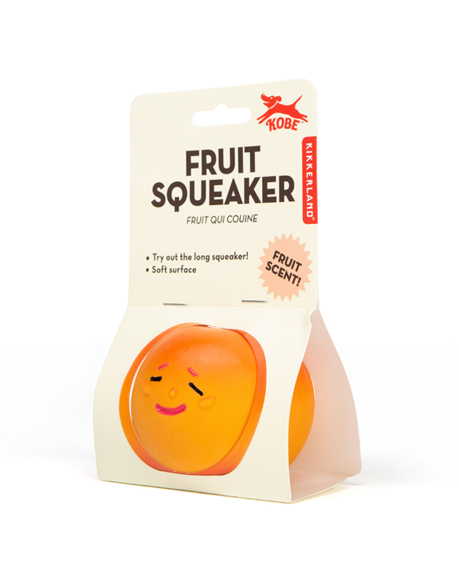 Kikkerland Peach Fruit Squeaker