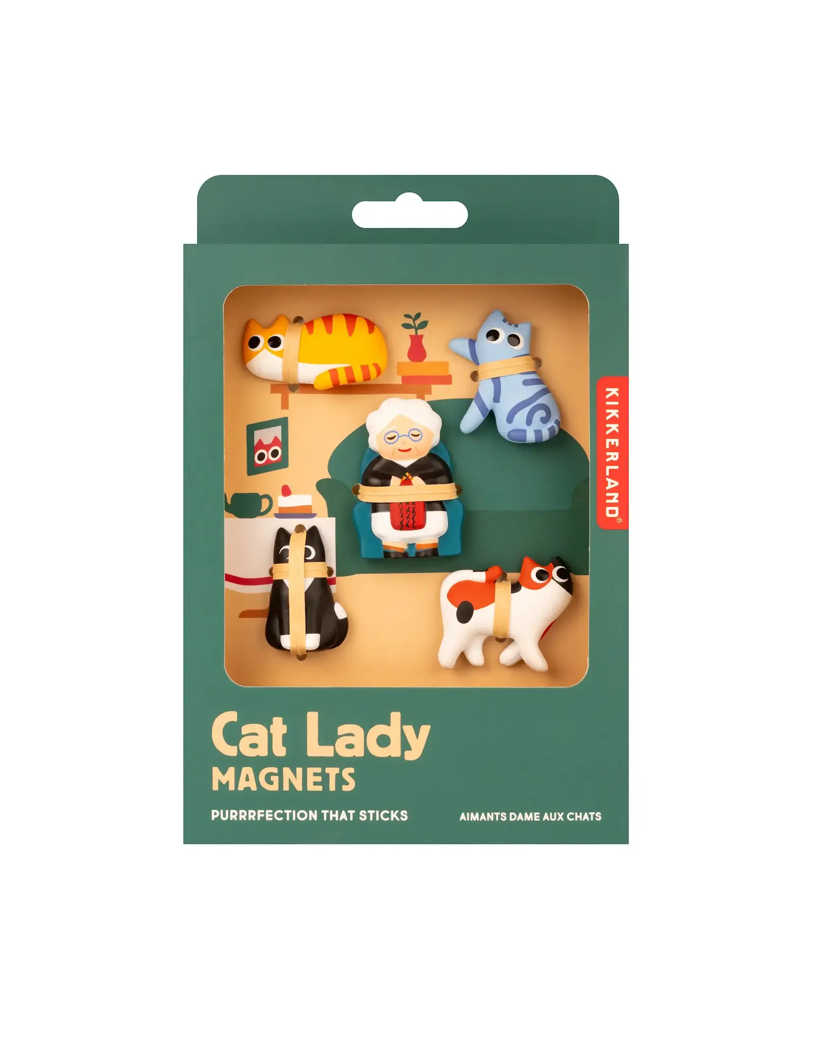 Kikkerland Cat Lady Magnets