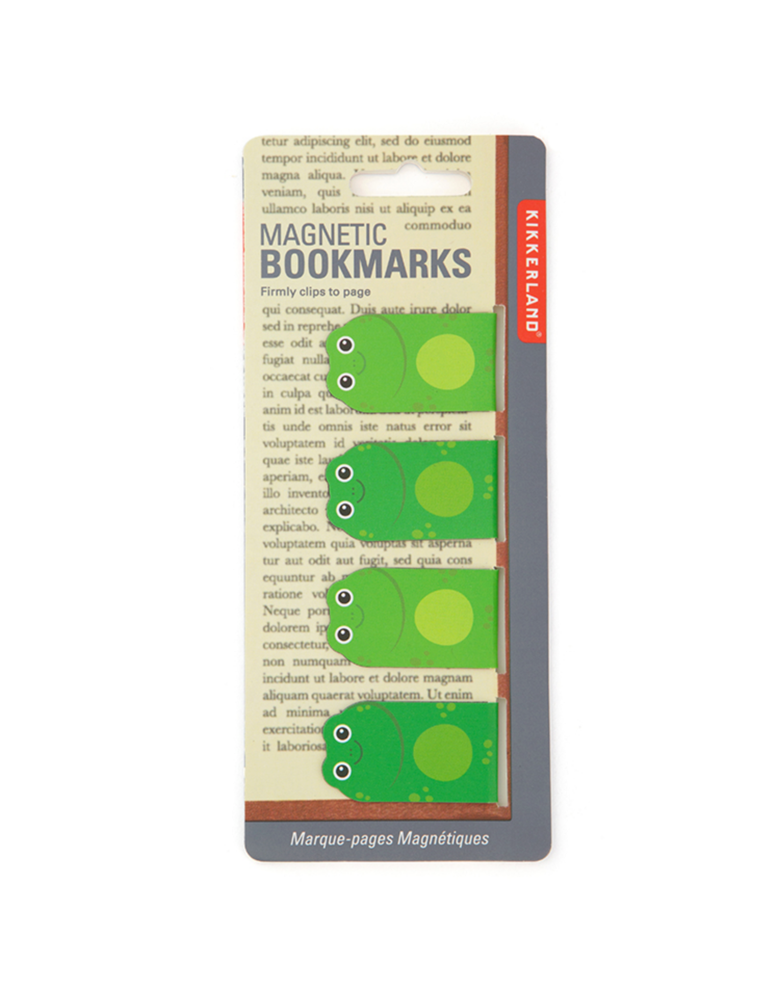 Kikkerland Frog Magnetic Bookmarks