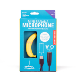 Kikkerland Mini Banana Microphone