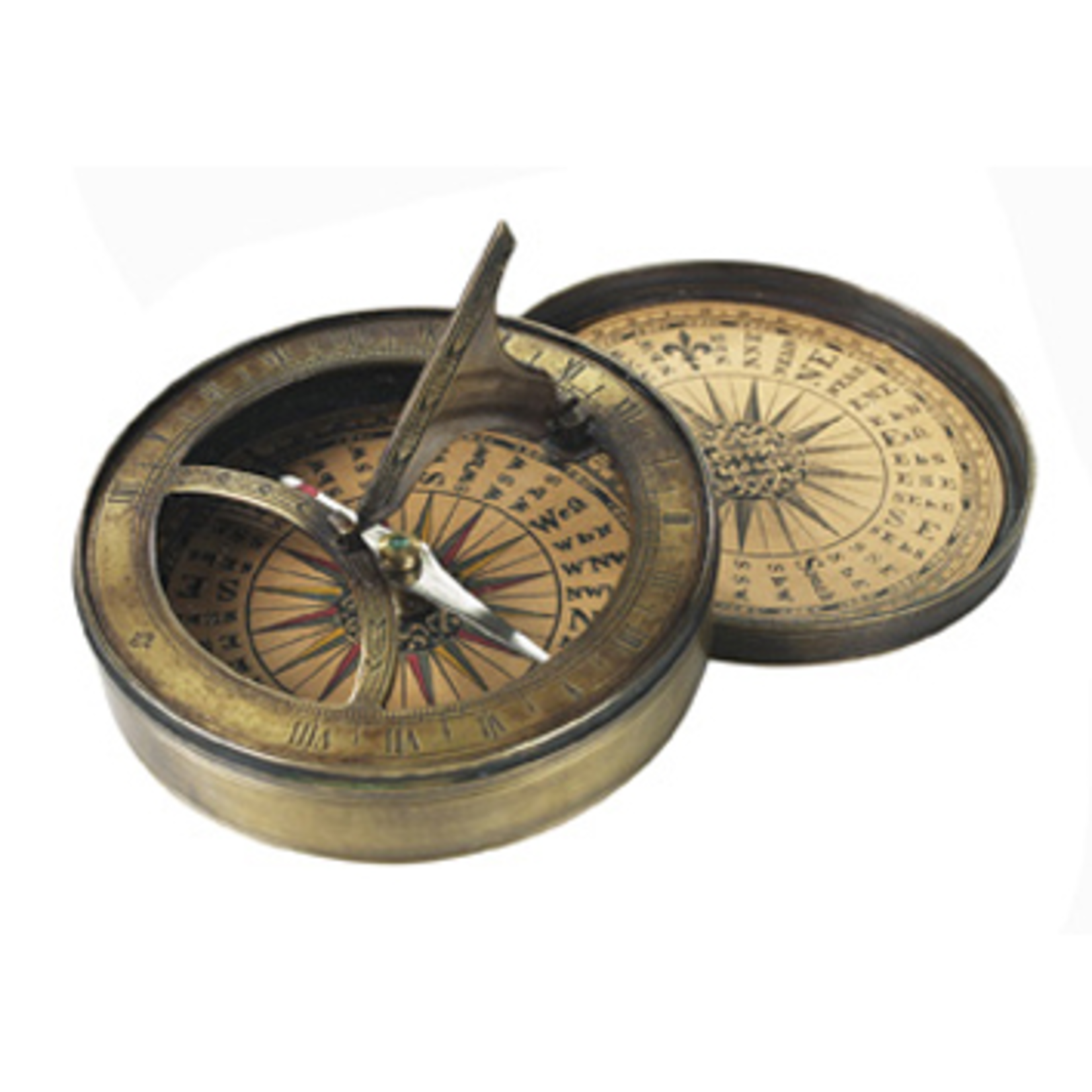 AUTHENTIC MODELS 18TH C SUDIAL COMPASS
