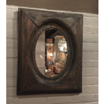 CHEHOMA WOODEN OVAL MIRROR