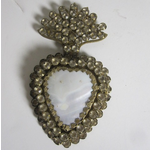 CHEHOMA Small jeweled heart box frame w/ diams
